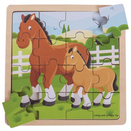 Bigjigs Toys Horse & Foal Puzzle