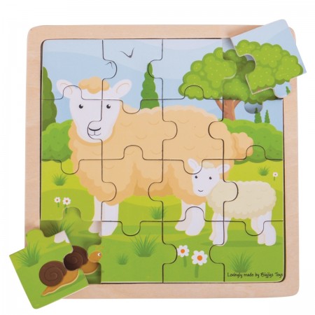 Bigjigs Toys Sheep & Lamb Puzzle