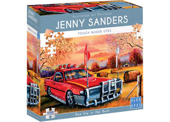 Blue Opal - Red Ute in the Bush 1000pc puzzle