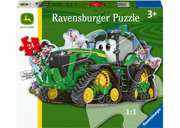 Ravensburger - John Deere Tractor Shaped Puzzle 24pc