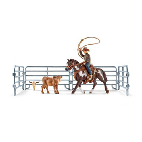 Schleich - Team Roping with Cowboy